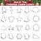 20 Pieces Christmas Cookie Cutters, Hibery Holiday Cookie Cutters Christmas, Reindeer, Snowflake, Christmas Tree, Gingerbread Man, Santa, Bell & More Cookie Cutters Christmas Shapes